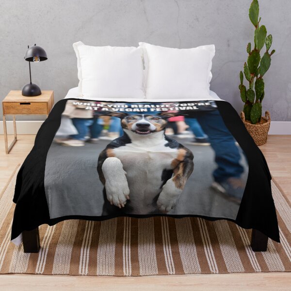 Item preview, Funny Dog Meme Realize You’re at a Vegan Festival designed and sold by Quirky Shirts.