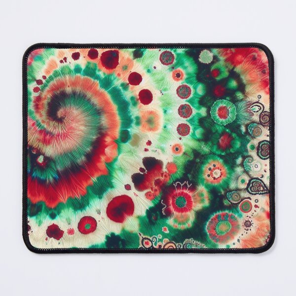Item preview, Spirals of Joy Of Tie Dye Red And Green designed and sold by BassHeadMomma.