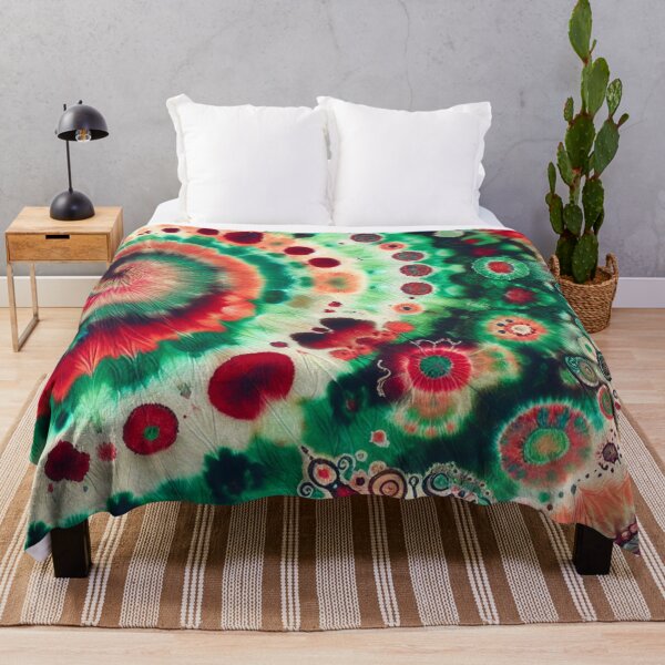Item preview, Spirals of Joy Of Tie Dye Red And Green designed and sold by BassHeadMomma.