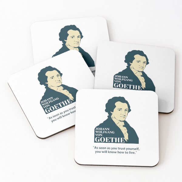 Item preview, Goethe, Johann Wolfgang von Goethe, philosopher, quotes, As soon as you trust yourself, you will know how to live. designed and sold by challengecafe.
