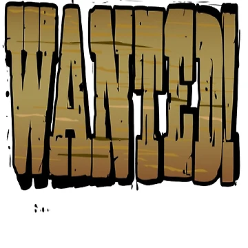 Artwork thumbnail, Wanted Sticker by MyDesigneStore