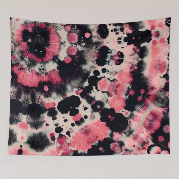 Item preview, Binary Bliss Of Tie Dye Pink And Black designed and sold by BassHeadMomma.