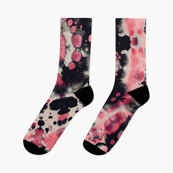 Item preview, Binary Bliss Of Tie Dye Pink And Black designed and sold by BassHeadMomma.