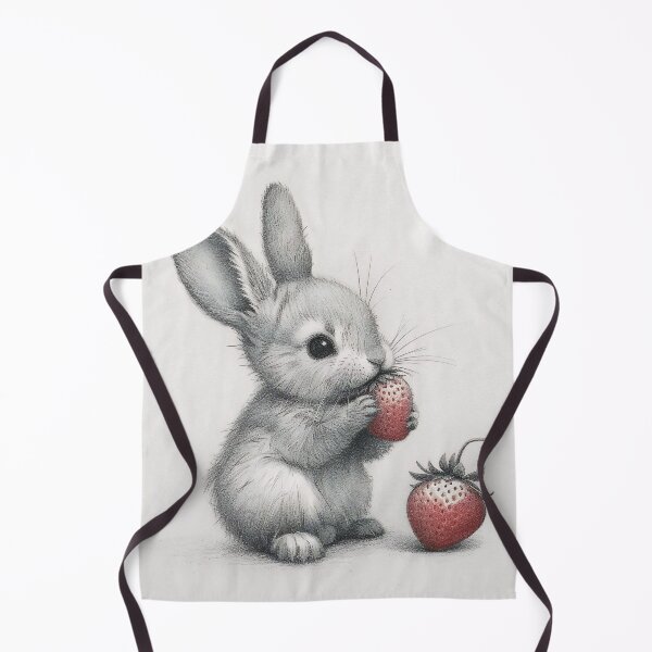 Item preview, Black and white Rabbit pencil drawing designed and sold by Pencil-Art.