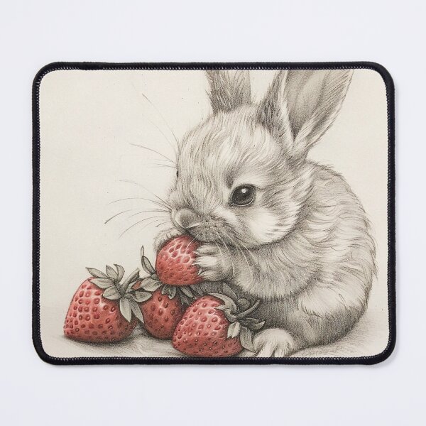 Item preview, Black and white Rabbit pencil drawing designed and sold by Pencil-Art.