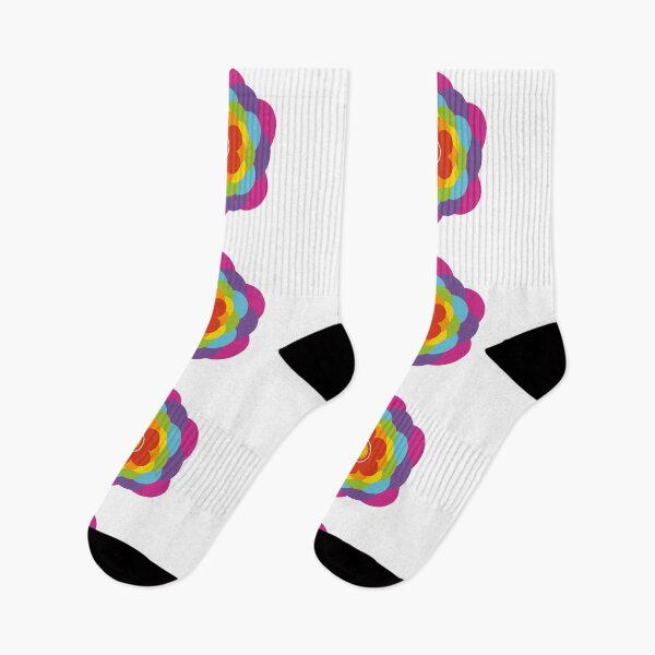 Item preview, Multicolor rainbow psychedelic flower designed and sold by PaulineHerrCrea.