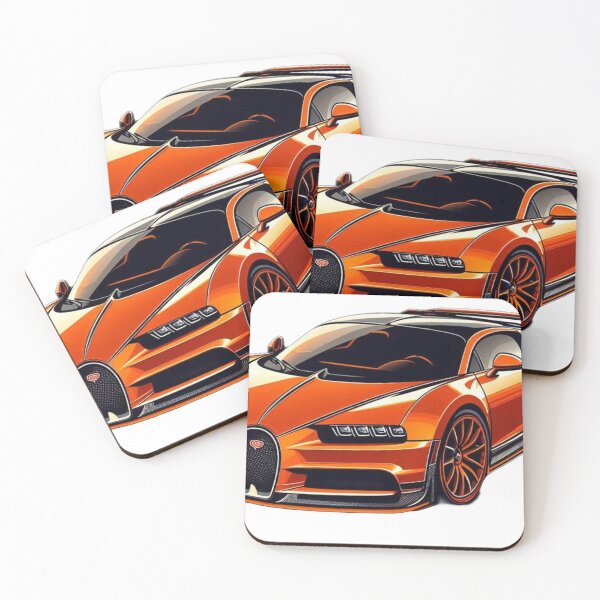 Artikelvorschau, Orange Bugatti Kunst entworfen und verkauft von GeneralDaily.