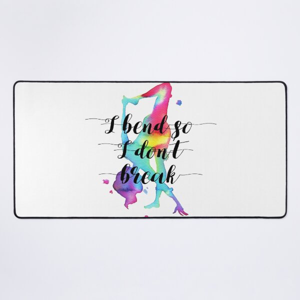 Item preview, Yoga Asana painted - I bend so I don't break designed and sold by Aurora Gritti.