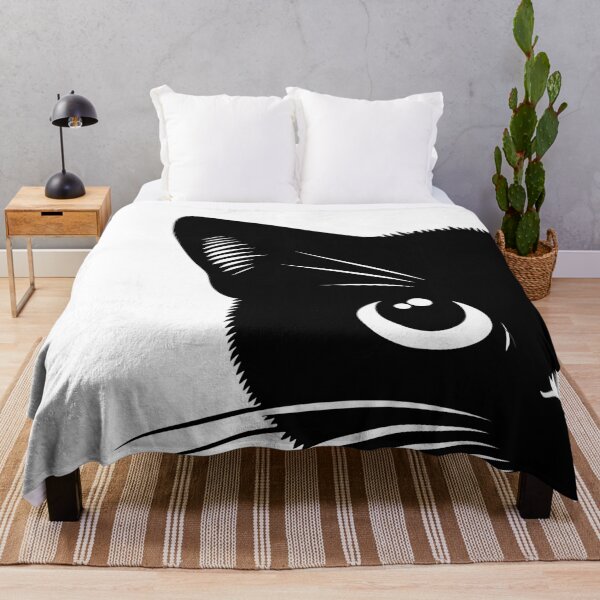 Item preview, Peeking Black Cat designed and sold by Jeallan Designs.
