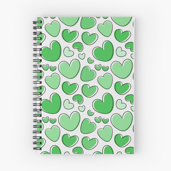 Item preview, green hearts designed and sold by Razzi-Shop.