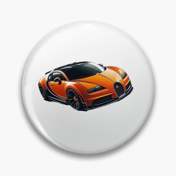 Artikelvorschau, Orange Bugatti Zeichnung entworfen und verkauft von GeneralDaily.