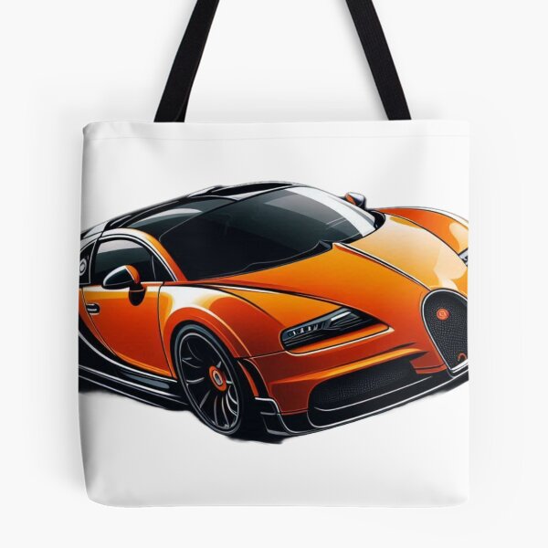 Artikelvorschau, Orange Bugatti Zeichnung entworfen und verkauft von GeneralDaily.