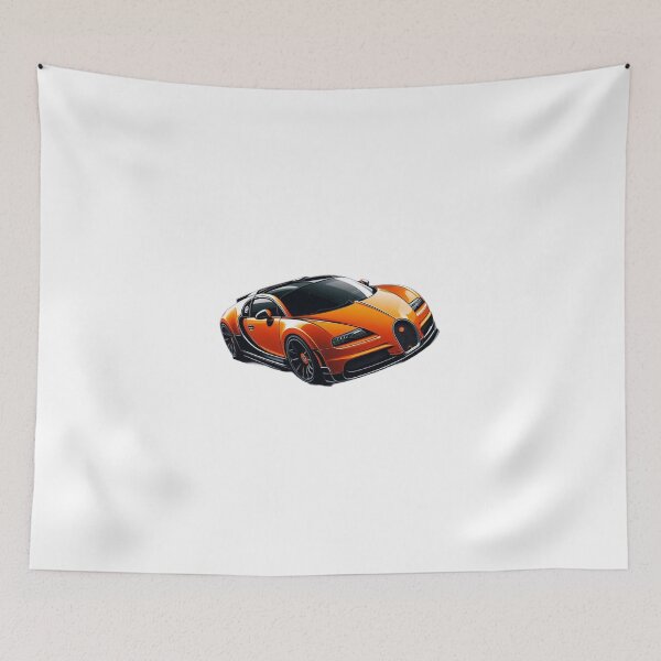 Item preview, Orange Bugatti Drawing designed and sold by GeneralDaily.