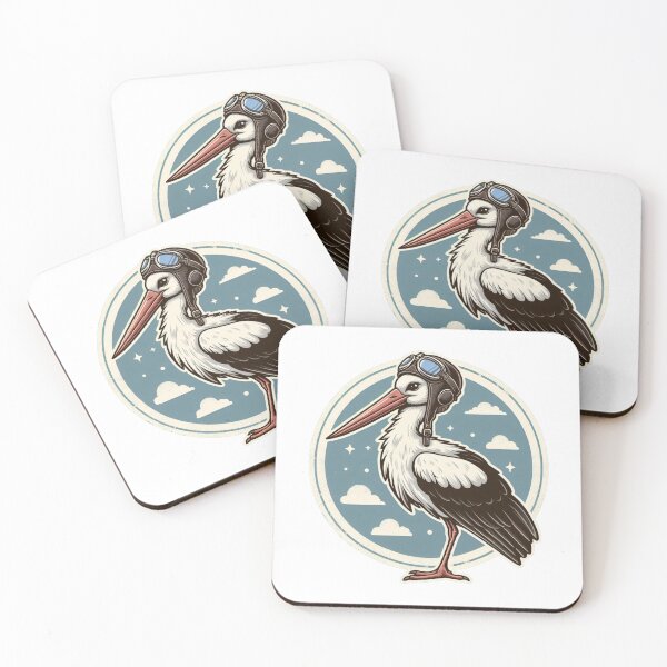 Item preview, Elegant Soaring Stork Illustration designed and sold by gkhanco.