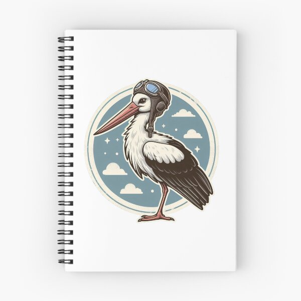 Item preview, Elegant Soaring Stork Illustration designed and sold by gkhanco.