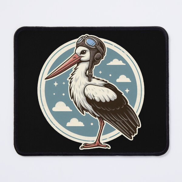 Item preview, Elegant Soaring Stork Illustration designed and sold by gkhanco.