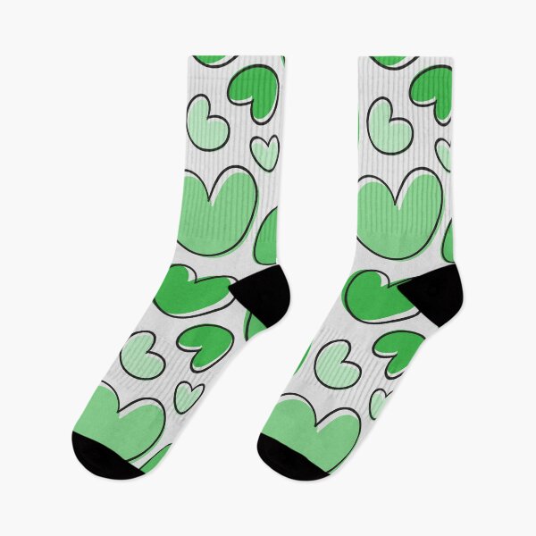Item preview, green hearts designed and sold by Razzi-Shop.