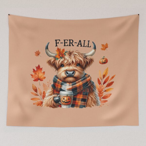 Item preview, Cozy Fall Highland Cow - designed and sold by AnyMar2023.
