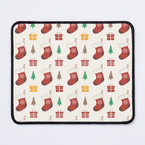 Item preview, Retro Christmas Stockings Pattern designed and sold by ArtFactoryAI.