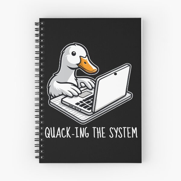 Item preview, Duck with a laptop - Quack-ing the System designed and sold by MaateoDesign.