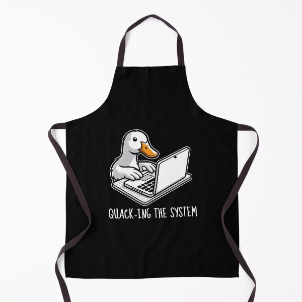 Item preview, Duck with a laptop - Quack-ing the System designed and sold by MaateoDesign.