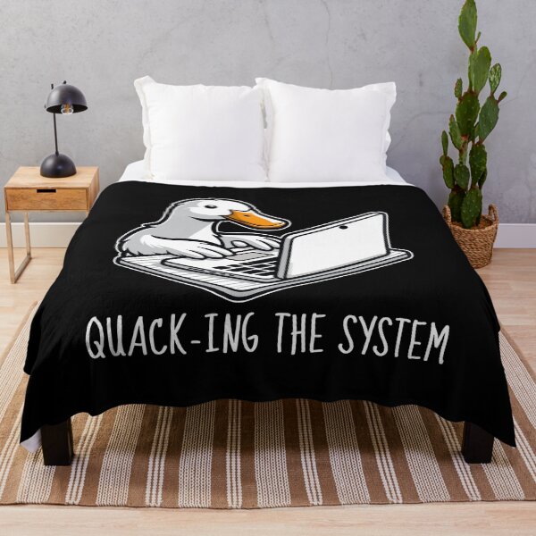 Artikelvorschau, Ente mit Laptop - Quacksalber im System entworfen und verkauft von MaateoDesign.