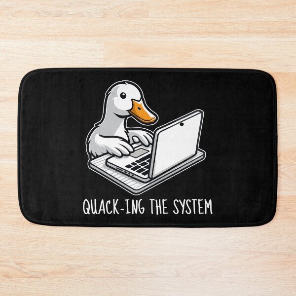 Item preview, Duck with a laptop - Quack-ing the System designed and sold by MaateoDesign.