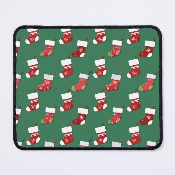 Item preview, Retro Christmas Stockings Pattern designed and sold by ArtFactoryAI.