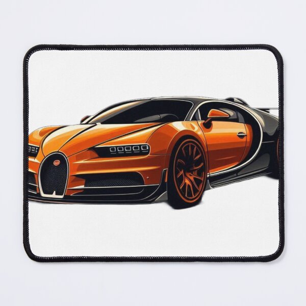 Item preview, Orange Bugatti Drawing Art designed and sold by GeneralDaily.