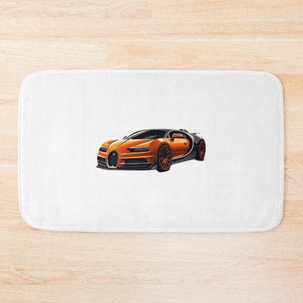 Item preview, Orange Bugatti Drawing Art designed and sold by GeneralDaily.