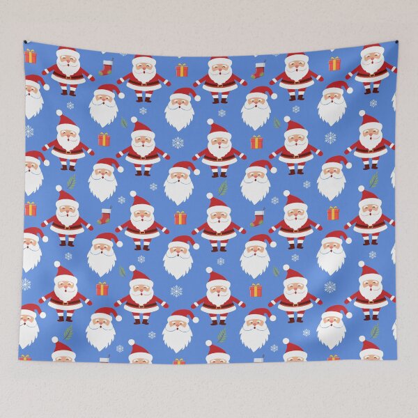 Item preview, Retro Christmas Santa Pattern designed and sold by ArtFactoryAI.