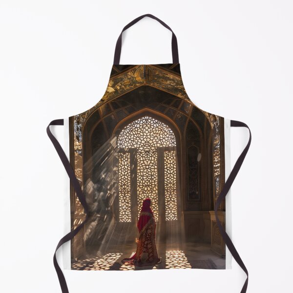 Item preview, Silhouette in ornate, sunlit arched interior scene designed and sold by Artessie.