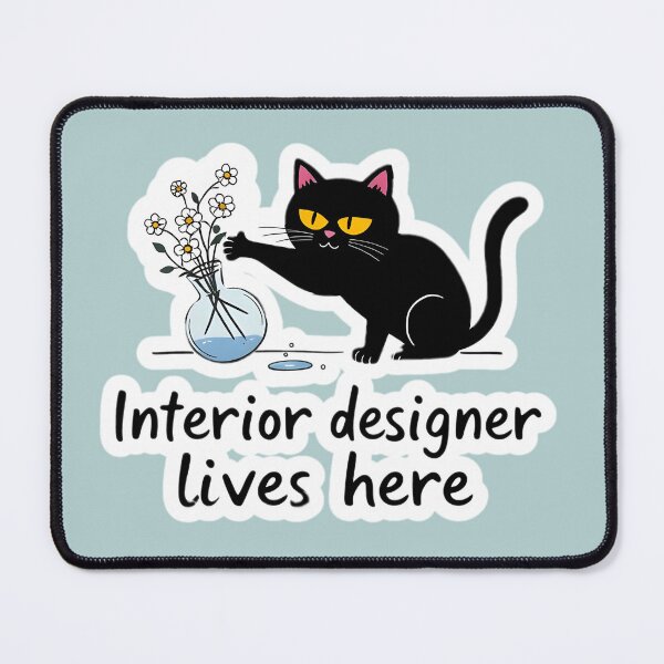Item preview, Interior Design Cat designed and sold by elgatonocturno.