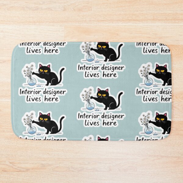 Item preview, Interior Design Cat designed and sold by elgatonocturno.