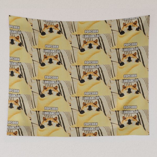 Item preview, Puppy for the Popcorn - Popcorn Meme - Perfect for Movie Lovers and Snack Enthusiasts designed and sold by Earth Nature Creations.