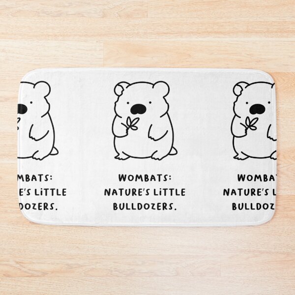 Item preview, "Wombats: Nature’s Little Bulldozers." designed and sold by RM-Journey.