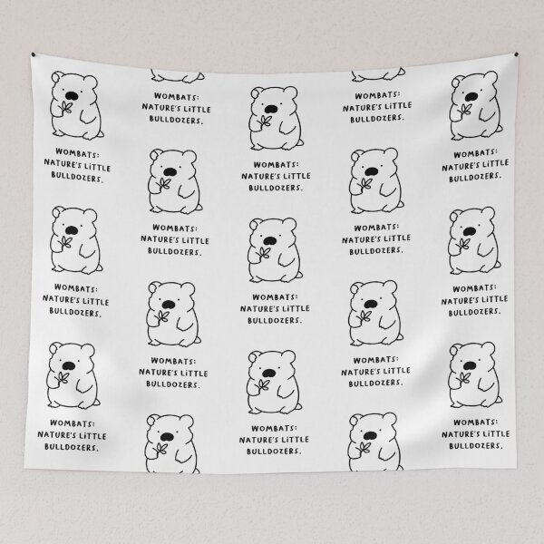 Item preview, "Wombats: Nature’s Little Bulldozers." designed and sold by RM-Journey.