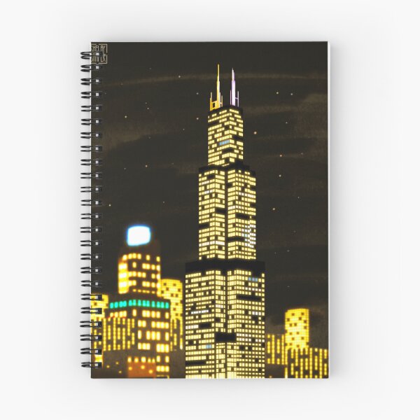 Item preview, Chicago Night Skyline designed and sold by shelbyshaper.