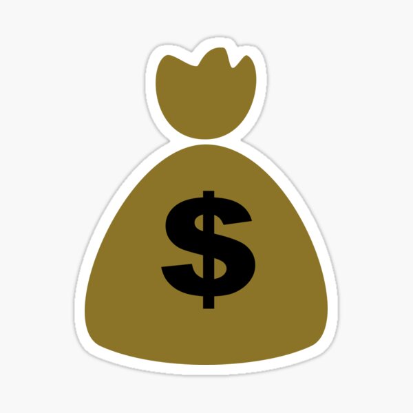 Money bag Stickers - Free business Stickers