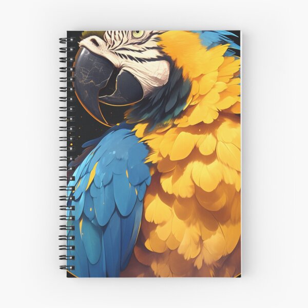 Aperçu de l'œuvre Ara bleu et jaune, Ara bleu et jaune calme, Magnifique ara bleu et jaune créée et vendue par PatternFly.