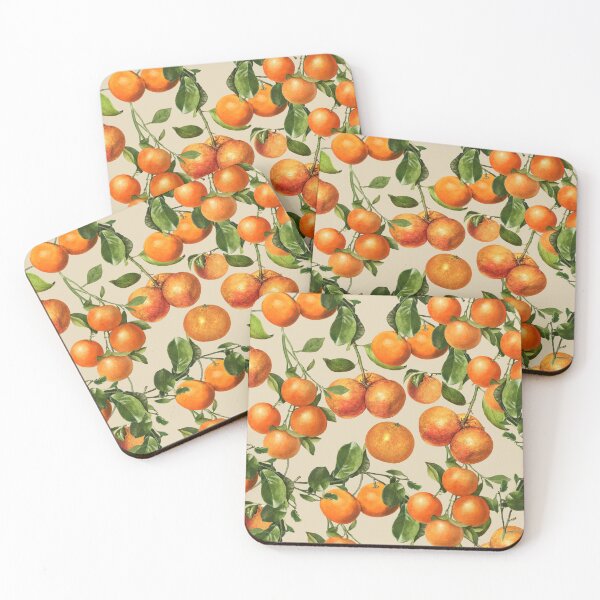 Item preview, Oranges and Floral Branches designed and sold by cadinera.