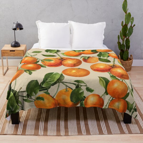Item preview, Oranges and Floral Branches designed and sold by cadinera.