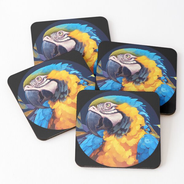 Item preview, Blue-and-yellow macaw, Calm blue-and-yellow macaw, Beautiful blue-and-yellow macaw designed and sold by PatternFly.