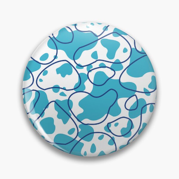 Item preview, Blue Abstract Cow Print Pattern designed and sold by TerzichCreative.
