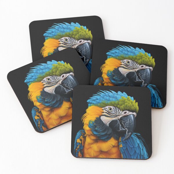 Item preview, Blue-and-yellow macaw, Calm blue-and-yellow macaw, Beautiful blue-and-yellow macaw designed and sold by PatternFly.