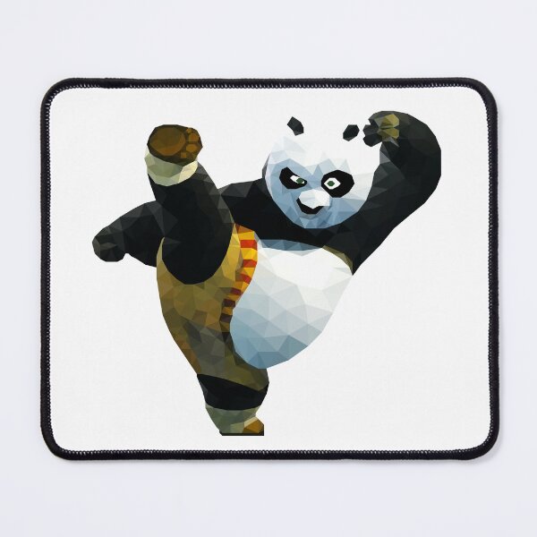 Item preview, Low Poly Martial Arts Panda – Geometric Action Character Art designed and sold by OrangePoly.