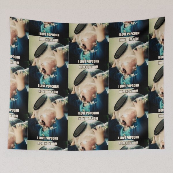 Item preview, Kid and Popcorn - Popcorn Meme - Perfect for Movie Lovers and Snack Enthusiasts designed and sold by Earth Nature Creations.
