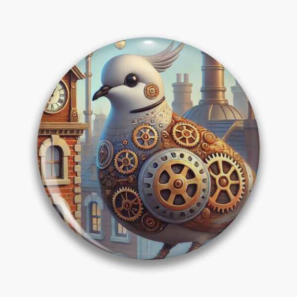 Item preview, Steampunk Eurasian Collared Dove designed and sold by Sillytoe.