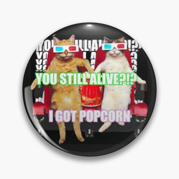 Item preview, 3D Cats and Popcorn - Popcorn Meme - Perfect for Movie Lovers and Snack Enthusiasts designed and sold by Earth Nature Creations.