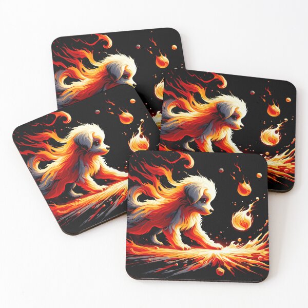 Item preview, Lava Fire Puppy Playing with Fireball, Ai Generated Art  designed and sold by ACC .